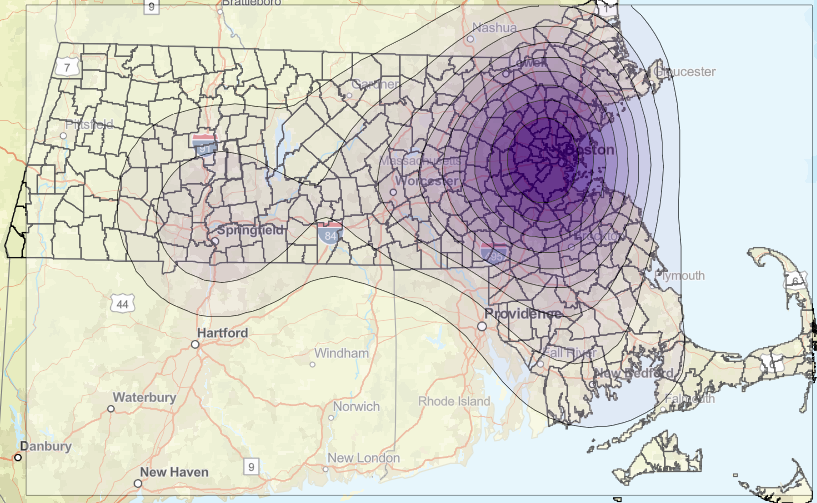Density Visualization on Map