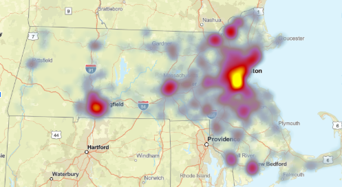 Heatmap visualization