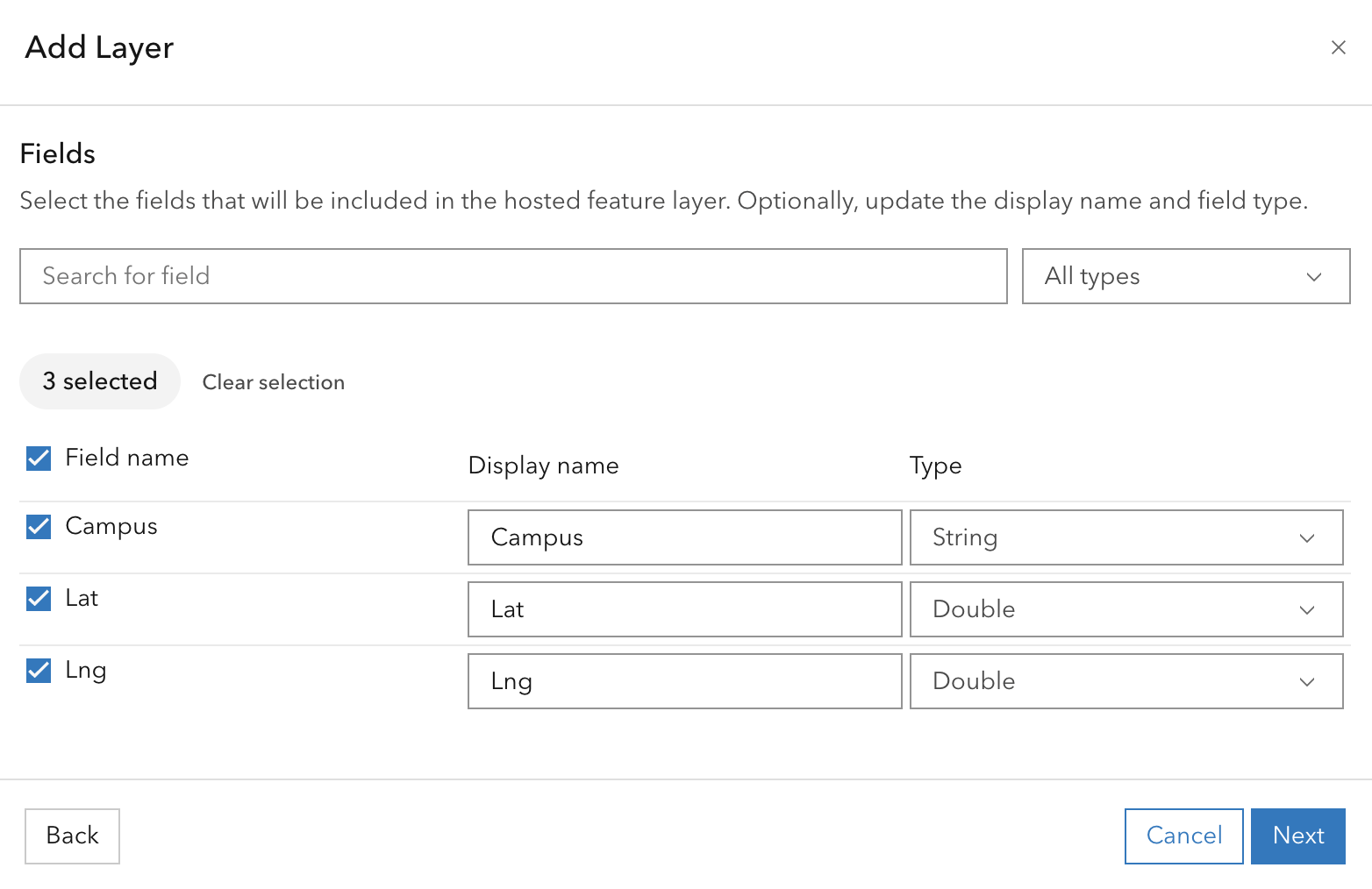 Field Data Types