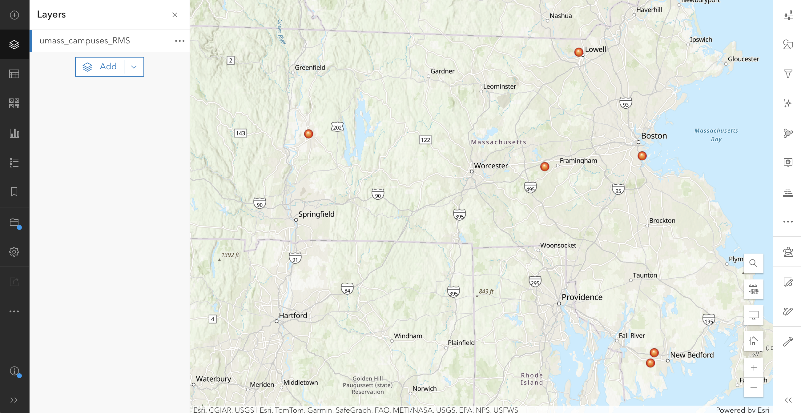 Point Layer Map View
