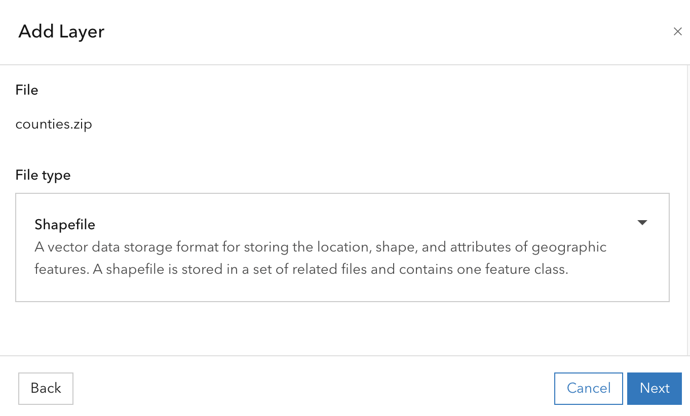 'Add Layer' pop-up window