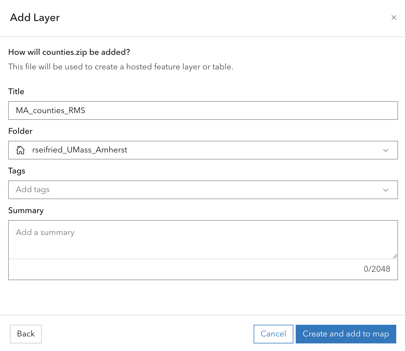 Add layer information