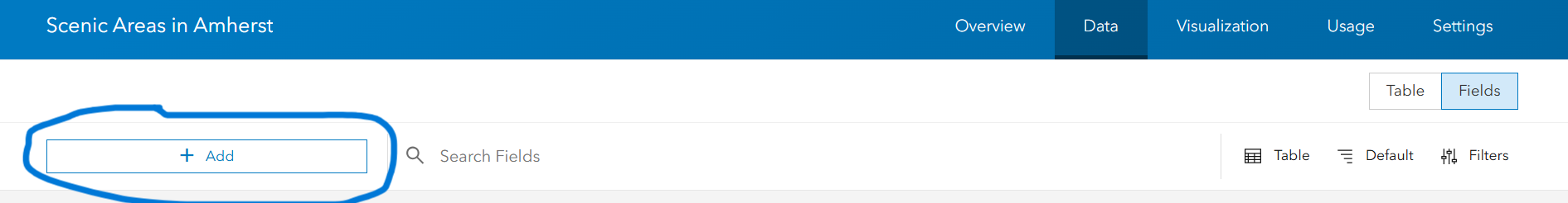 'Add Field' button