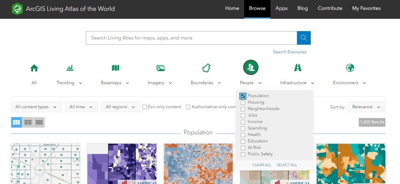 Explore the Living Atlas