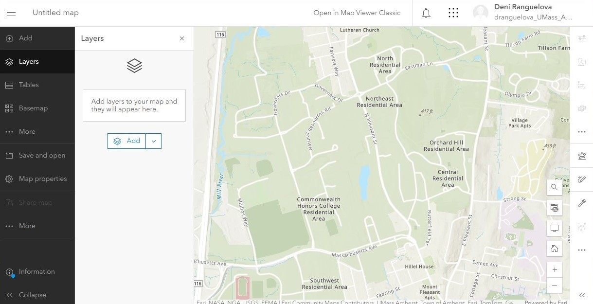 Opening the AGOL Map Viewer