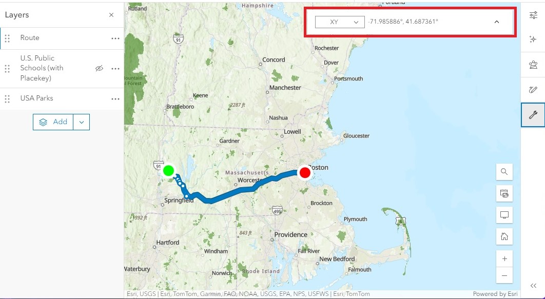 'Location' tool'