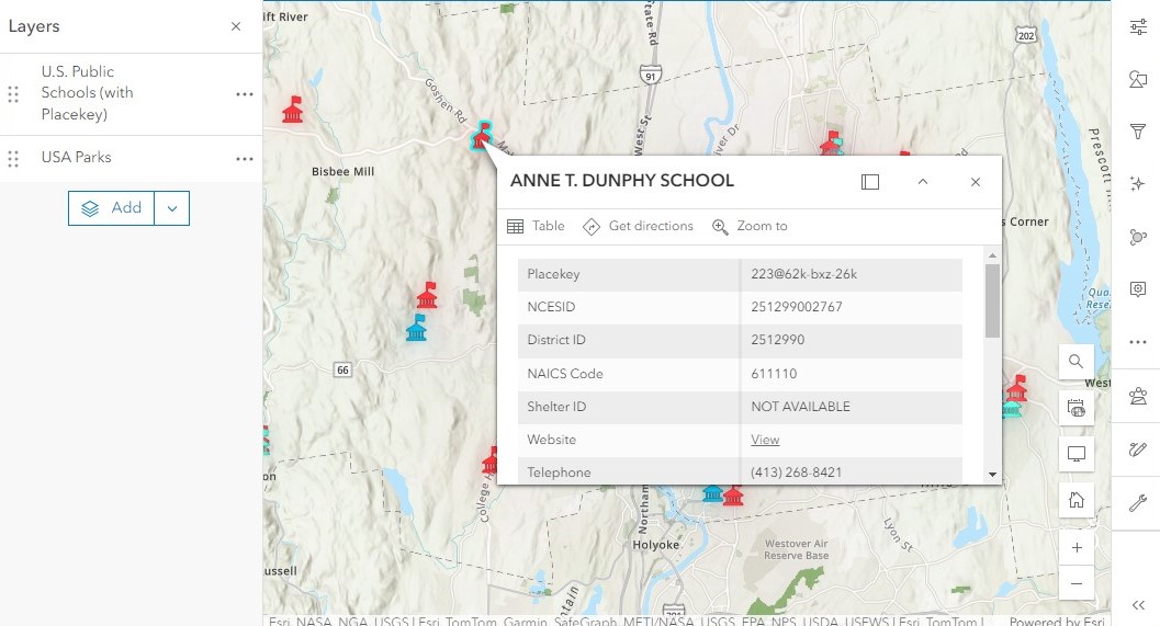 Identifying Point Attributes via Pop-up