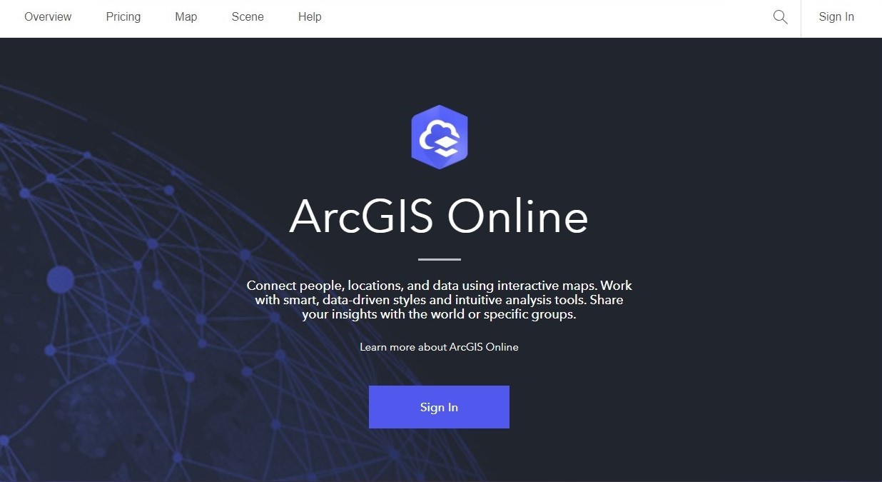 AGOL Landing Page