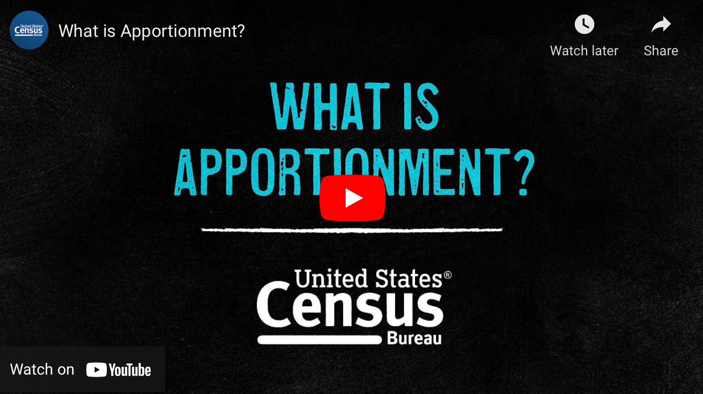 U.S. Census Bureau video: What is Apportionment?